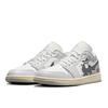 Jordan Air Jordan 1 Low top Vintage Basketball Shoes Women's Gray White DC0774-103(Team183-)