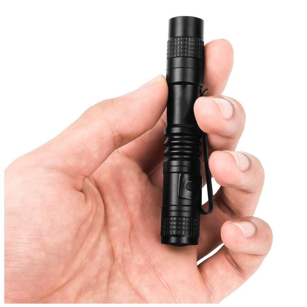 D5 4 PCS Super Small Mini LED Flashlight Torch Handheld edc Pen Light Linterna Pocket Torch for Camping Fishing Lantern Lights