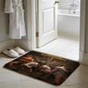 PPUBG Classic Movie Floor Mat Soft Flannel Absorbent Mat Non-Slip Rug Home Bedroom Bathroom