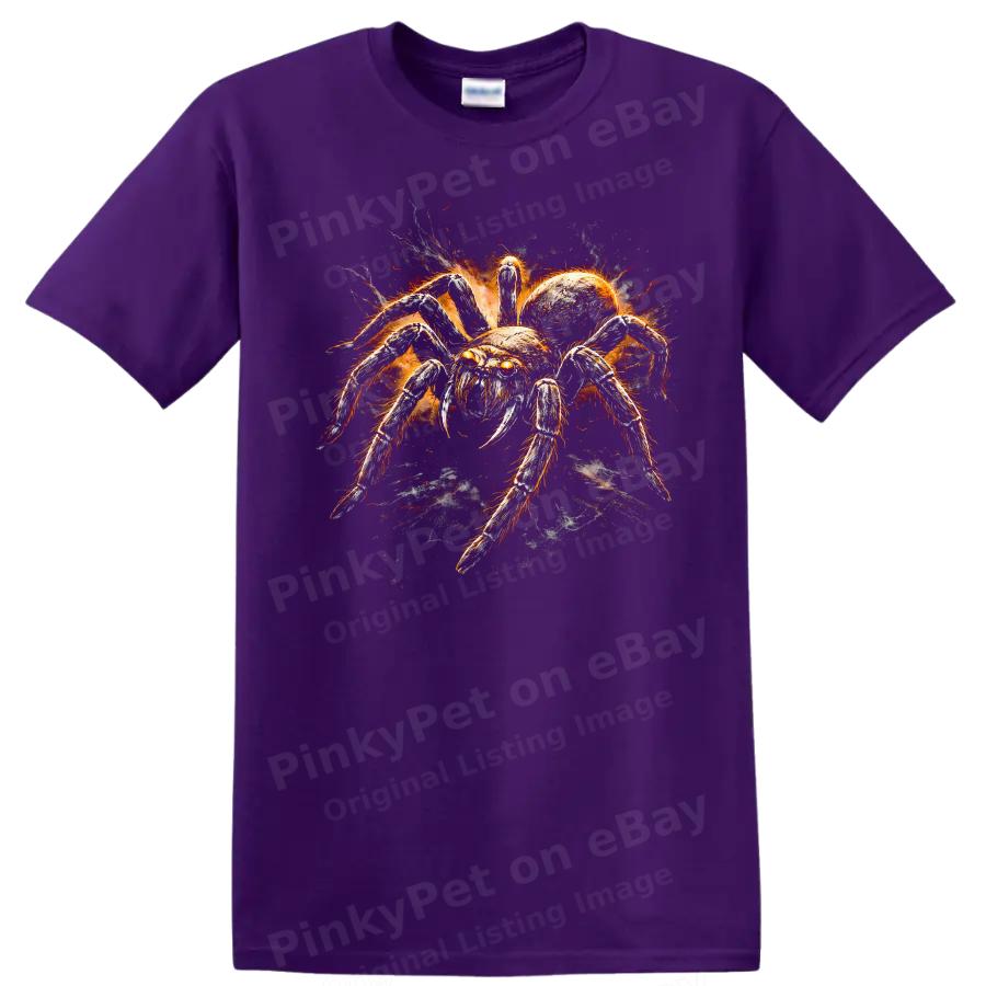 Spider Graphic T Shirt Creepy Monster Design Cool Animal Tee