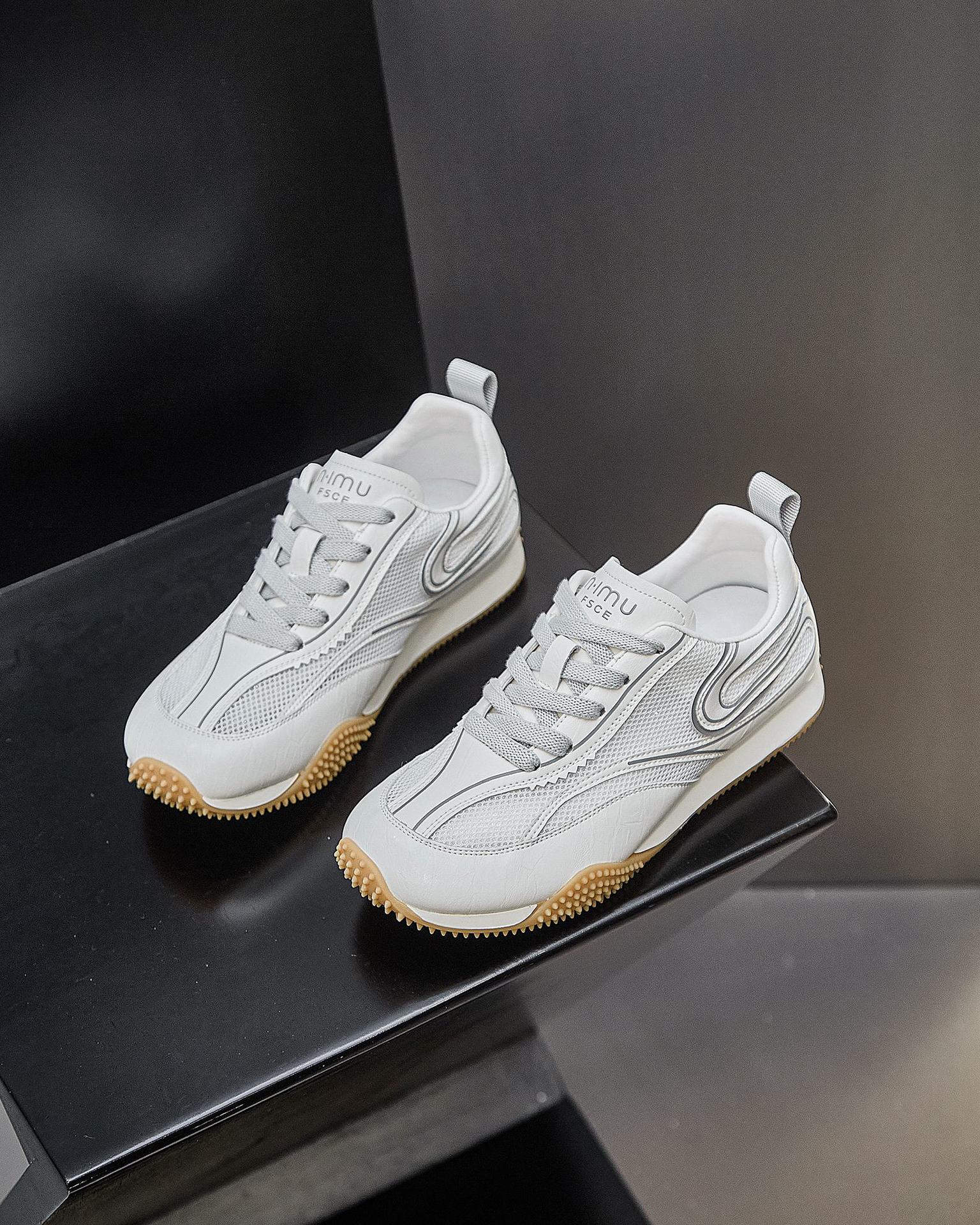 

Retro flat-bottomed German training shoes women s 2025 new trendy spring and autumn breathable niche yellow casual versatile Forrest Gump sports shoes 40 бежевый