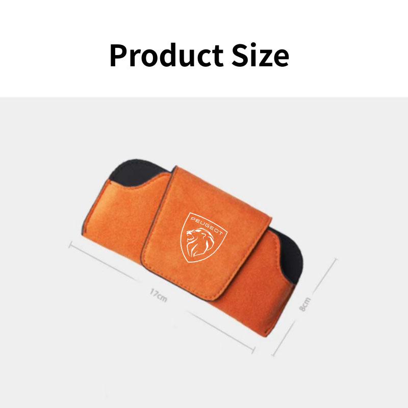 Auto Sun Visor Sunglasses Holder for Peugeot 408 4008 308 3008 Rifter 5008 508 2008 208 301 RCZ 407 Car Interior Glasses Clip XHS6