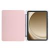 For Samsung Galaxy Tab A9+ Case Y-Fold Stand Glitter Leather TPU Acrylic Clear Tablet Cover