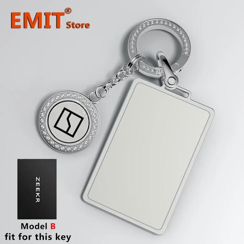 Tpu Car Key Case For Zeekr 001 009 X 007 Remote Protection Cover Bag Shell Keychain Key Ring Holder Fob Accessories