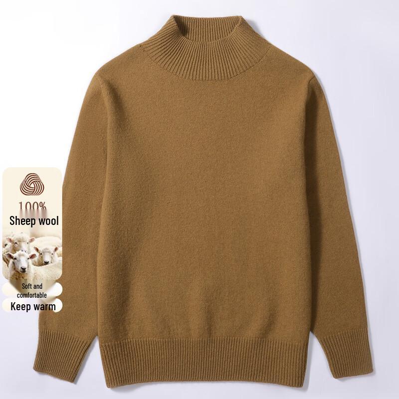 SNOWFLYING Women s 100% Wool Semi-High Neck Pullover Sweater S