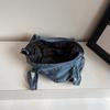 Vintage Large Capacity Denim Bag Women's Shoulder Bag Student Class Bag