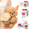 Cartoon Cute Bear Plush Doll High Quality Flower Basket Bear Gift Box Bear Home Decoration Valentine's Day Gift For Girlfriend