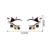 Scary Halloween Temporary Tattoo Stickers: Pumpkin, Spider Web & Eye Designs