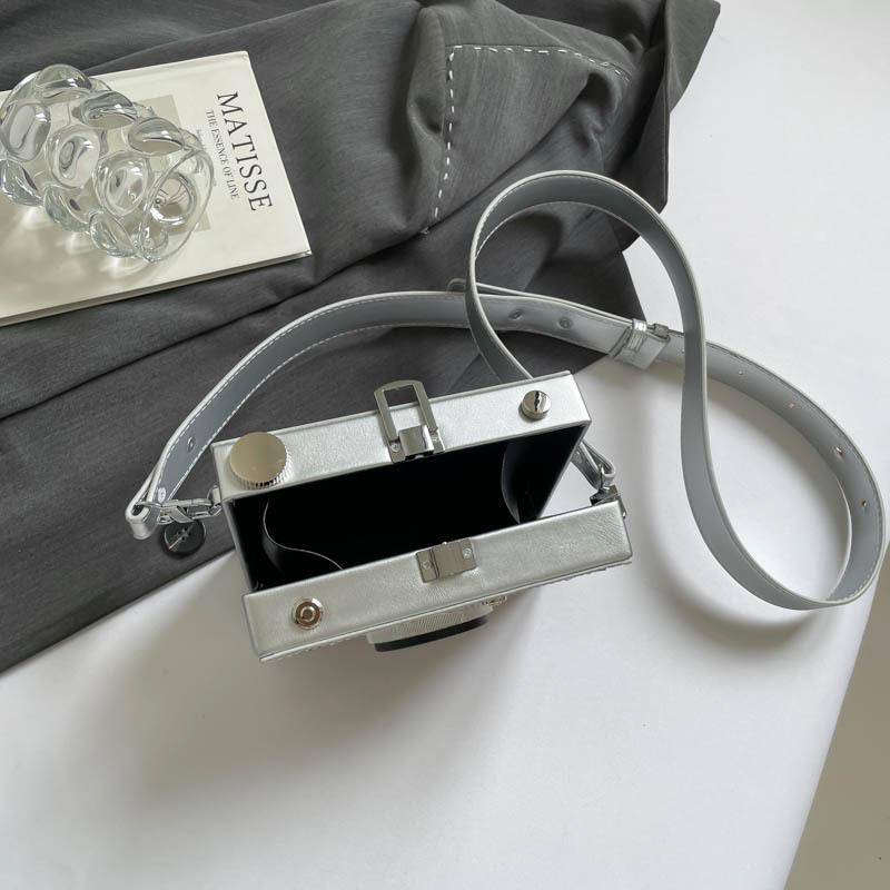 3D Camera Bag for Women Trendy Style Crossbody Box Bag Versatile Street Small Square Bag