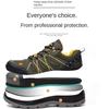 Oulylan Anti-Smash Steel Toe Safety Footwear Fashion Breathable Comfort Wear-Resistant Labor Shoes Male Work Protection Sneakers