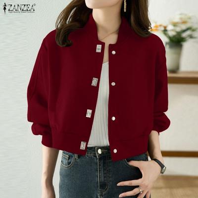 Damen Frühling Herbst Lässige Strickjacken mit langen Ärmeln