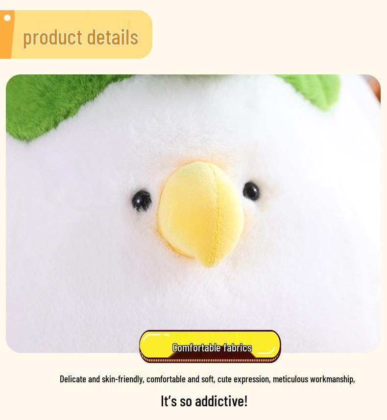 Little Rookie Plush Cabbage Chicken Doll – Cute Spicy Chicken Pillow for Men and Women, Perfect Birthday Gift