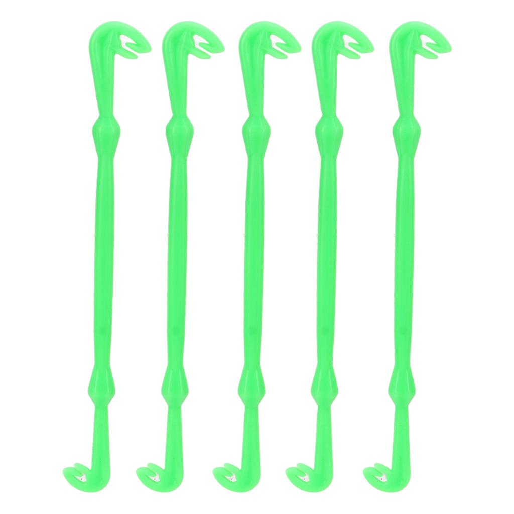5Pcs Portable Fishing Line Knot Tool Green Plastic Hook Knot Tying Tool Fishing Gear