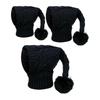 Dog Knitted Hat Pet Hood Warmer Soft Ear Cover Costume for Dogs Cats Perfect for Autumn Winter