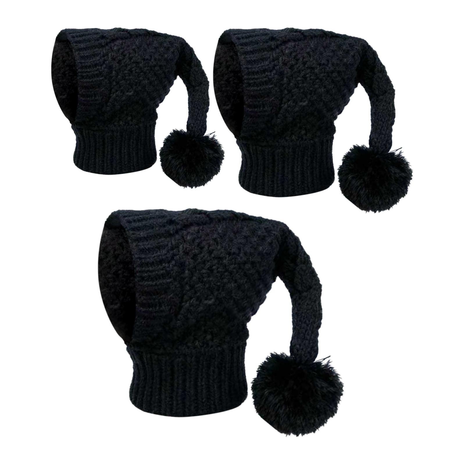 

Dog Knitted Hat Pet Hood Warmer Soft Ear Cover Costume for Dogs Cats Perfect for Autumn Winter L