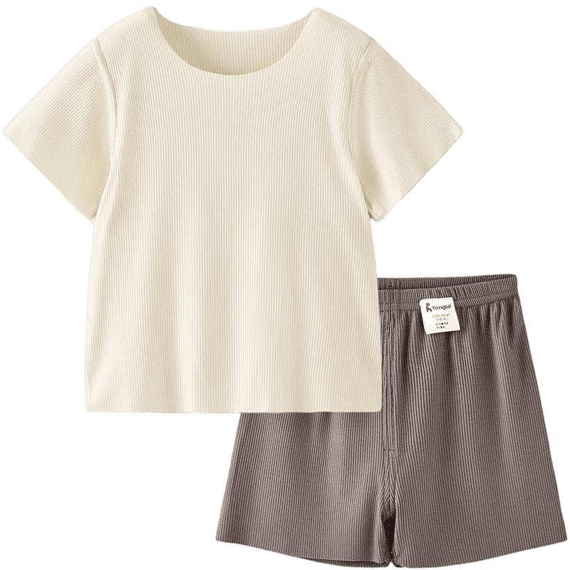 TONGTAI Infant Summer Modal Short Sleeve Set