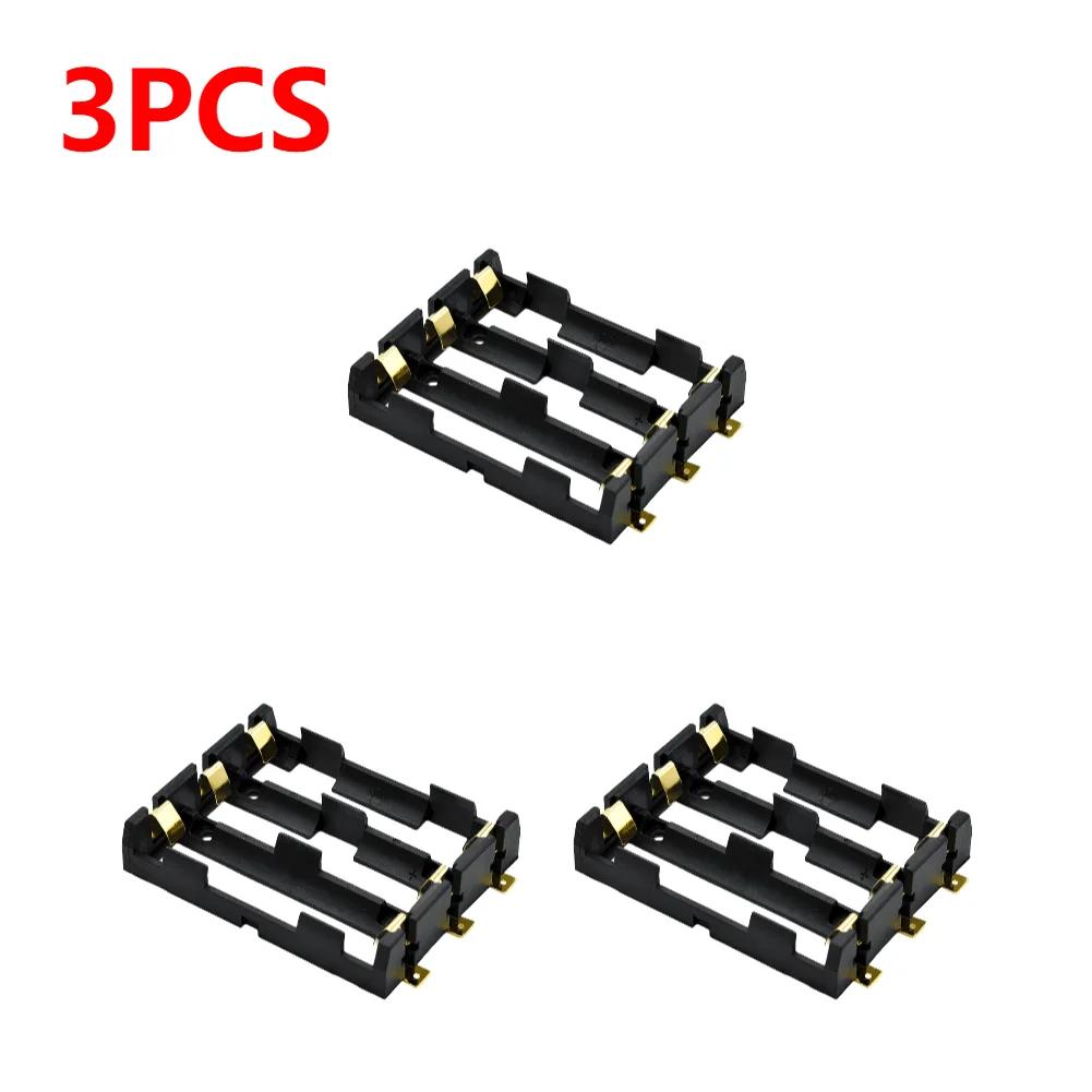 1-10pcs 18650 SMT Battery Holder 18650 SMD Battery Box With Bronze Pins Rechargeable Battery Holder Clip Storage Case Power Bank