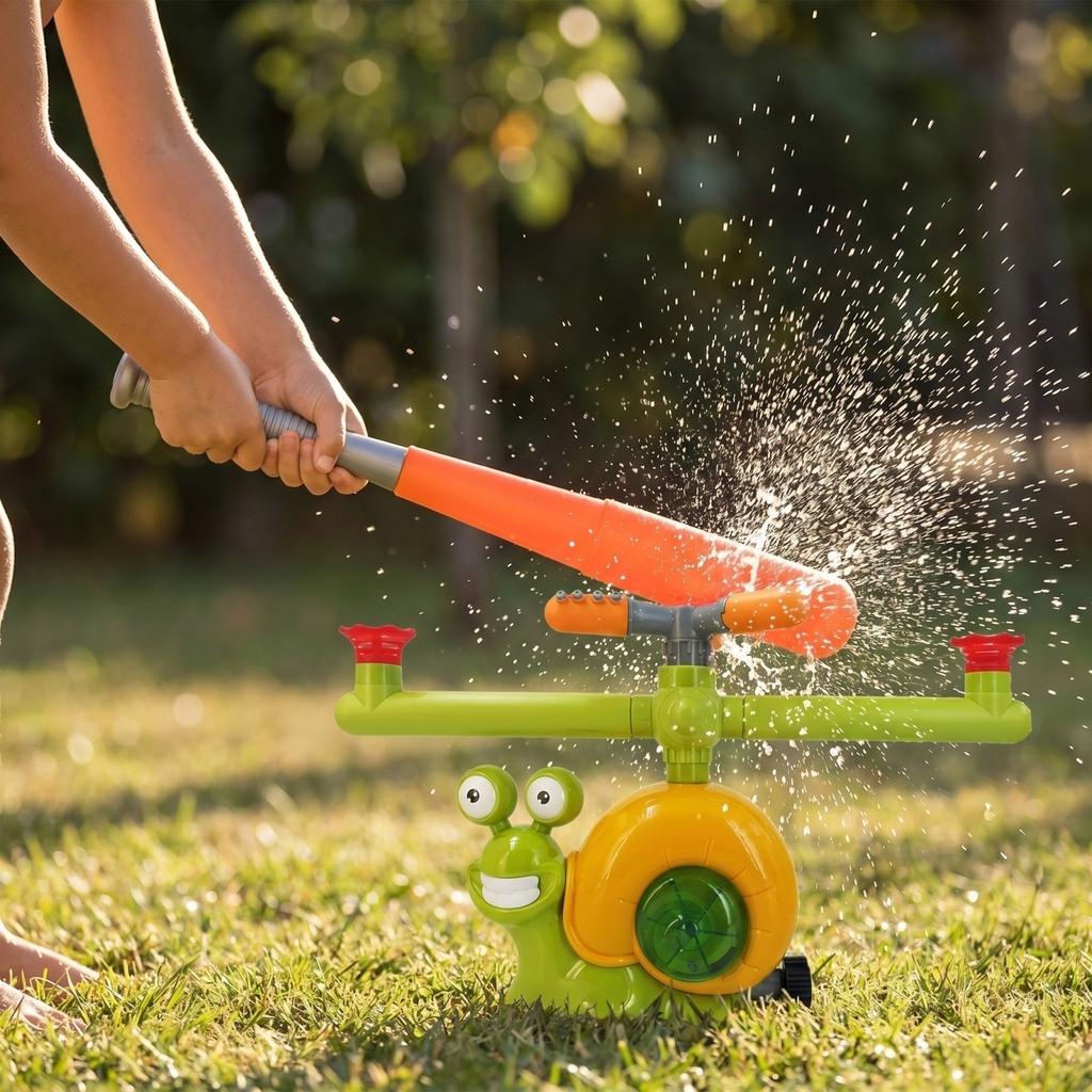 Children's Outdoor Sprinkler: Rotating Automatic Spray Head Yard Water Play Toy