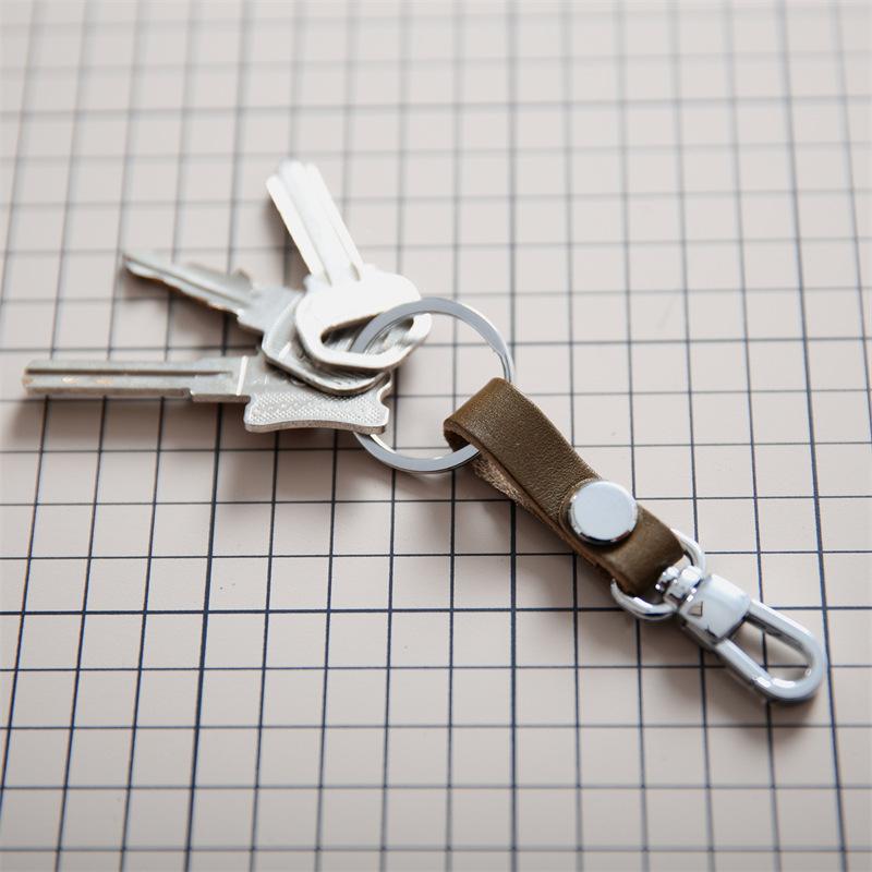 Designer Leather Keys Holder Personality Leather Key Rings for Men