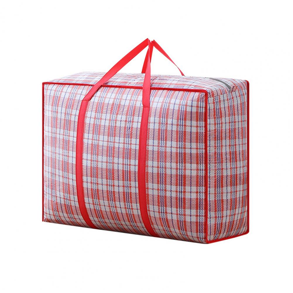 

Packing Bag Quilt Storage Bag Multifunctional Super Large Capacity Woven Thickened Quilt Luggage for Home S червоний