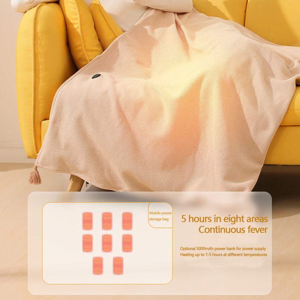 Washable Warm Shawl Wearable Leg Cover New Heating Lap Blanket  Household
