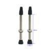 2Pcs 40/60Mm Brass  Alloy Stem Bicycle F/V Presta Tubeless Tire Valve Road Bike