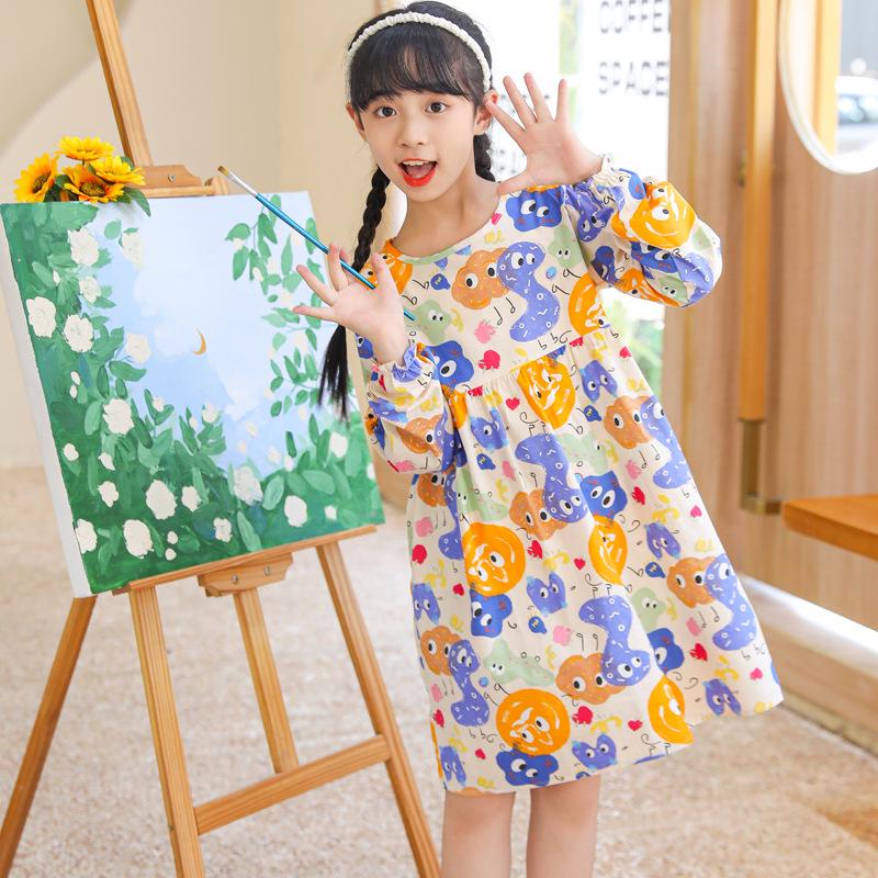 Podzimní princeznovská sukně pro dívky: Korejský styl pro batolata a malé děti