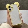 Cute 3D Animal Ears Acrylic Clear Phone Case For iPhone 17 Air 16 15 14 Plus 13 12 Pro Max Transparent Back Cover