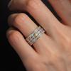 Hot Fashion Wedding Rings for Women Modern Design Sparkling Cubic Zircon Crystal Rings Luxury Silver Color Female Jewelry