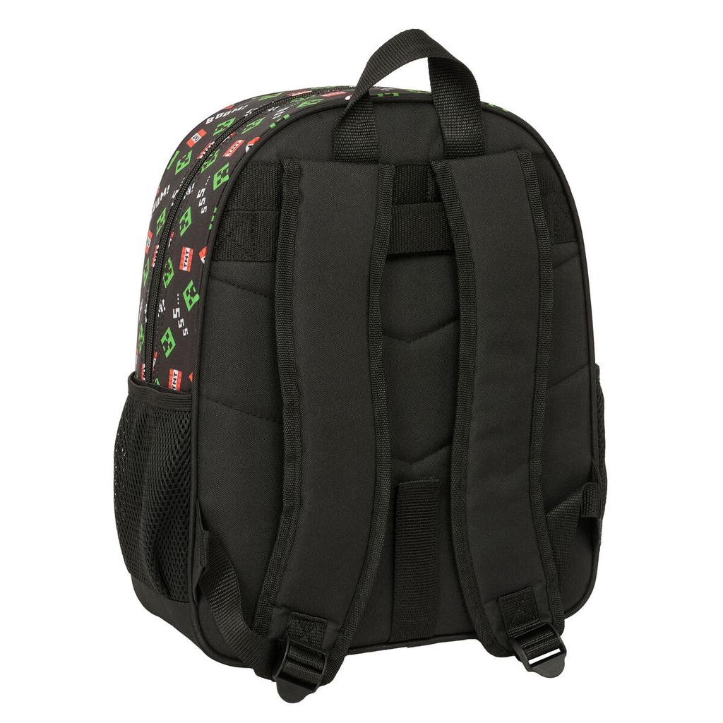 School Bag Minecraft Black 32 x 38 x 12 cm