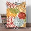New Arrive! Watercolor Flower Print Blanket, Bedroom Living Room Sofa Chair Office Nap Travel Camper Shawl Blanket, Great Gifts
