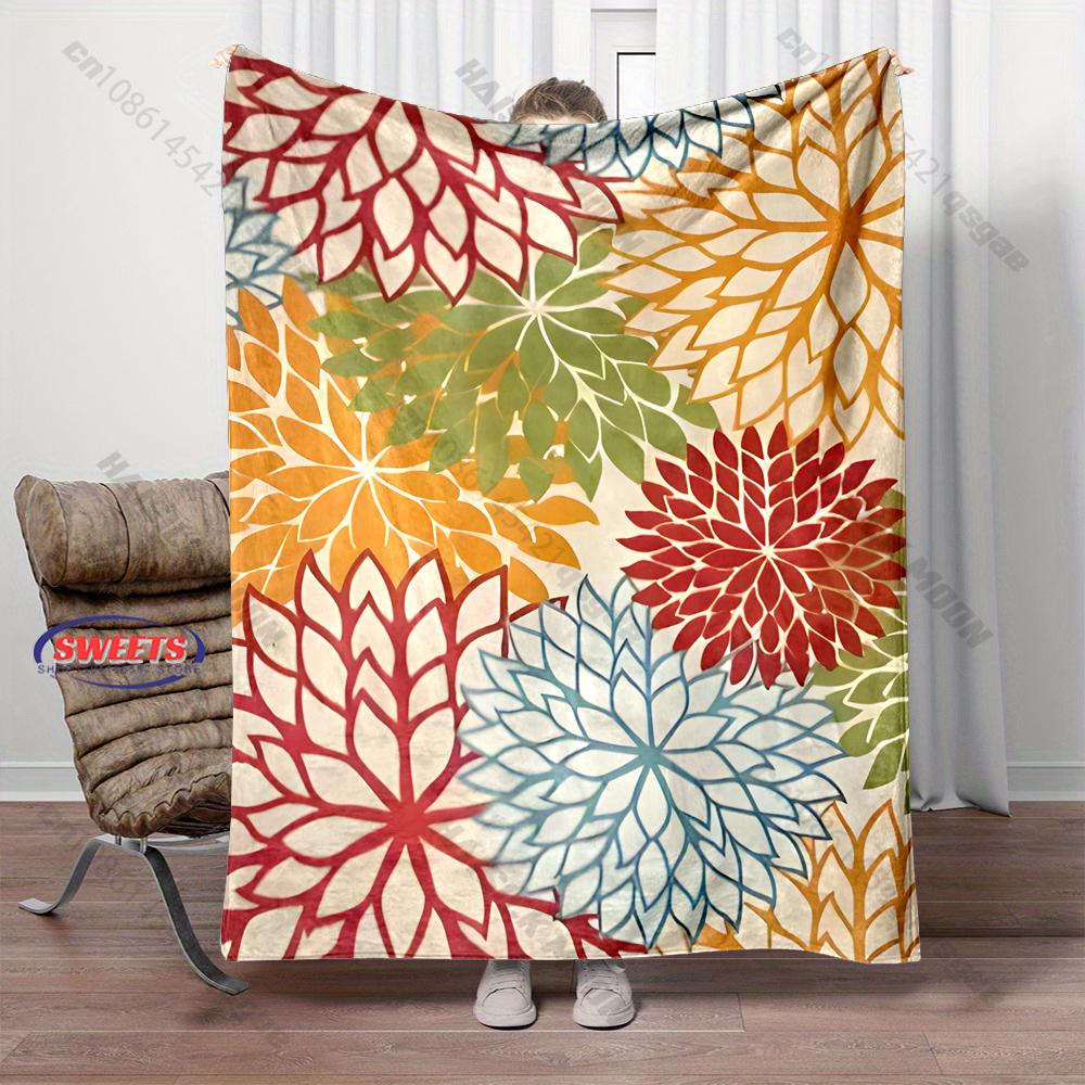 Aquarell-Blumenmuster-Decke Zimmer Sofa Dekorative Decke Mehrere Größen Mehrere Szenen Verfügbar Top 10 Weihnachtsgeschenke Schneller Versand