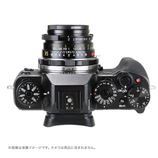 SHOTEN Mount Adapter M M Mount Lens Fujifilm X Mount with Helicoid LM-FX (B) (Leica Conversion) (black)