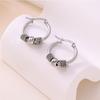Stainless steel INS wind earrings niche high sense fashion earrings trend temperament versatile stud earrings