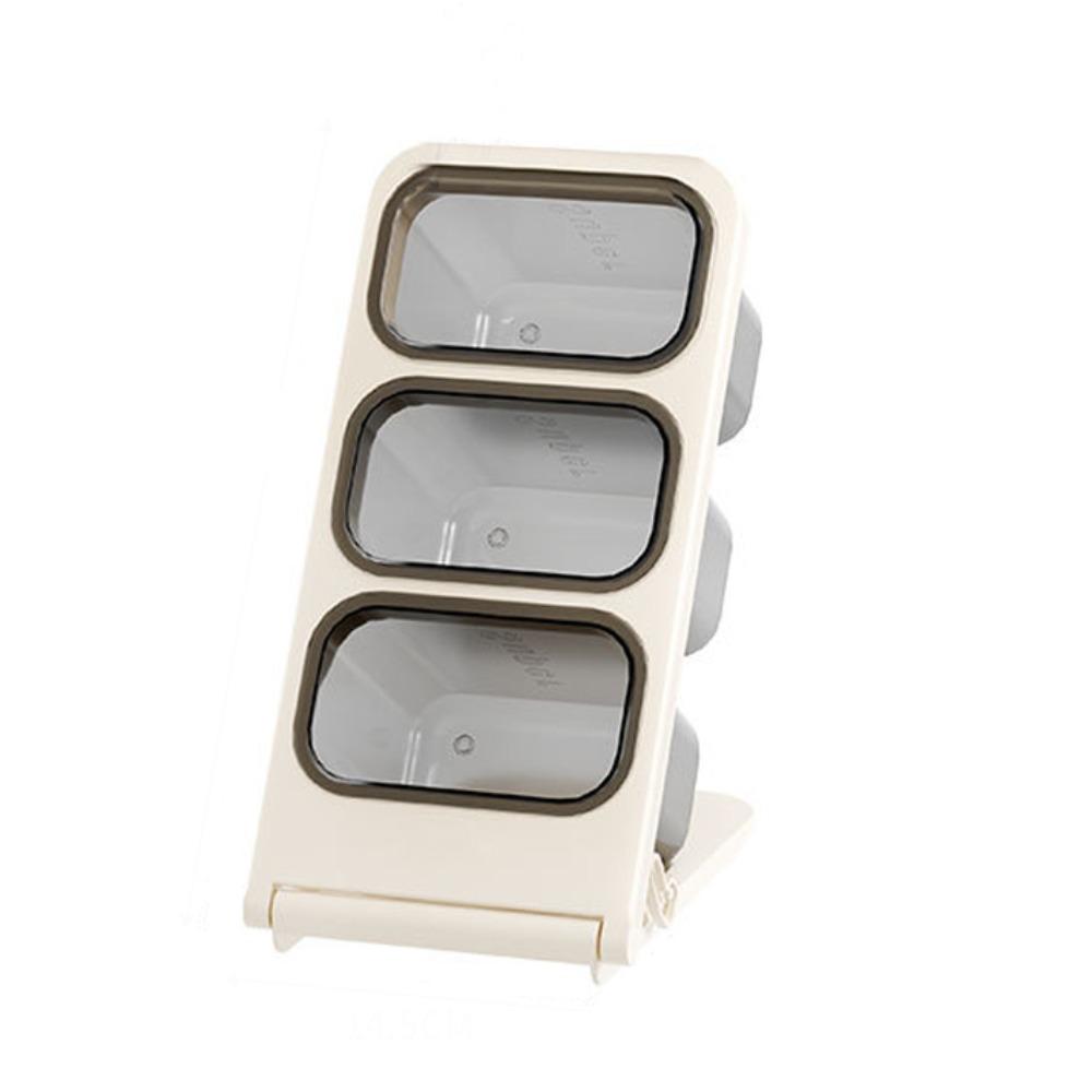 

ABS Наклонный держатель для ручек Складная коробка для кистей для макияжа Новая коробка для хранения ручек Студенты бежевый