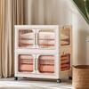 2-Layer Multifunction Storage Cabinet Large Capacity Foldable Closet Flexible Sundries Cabinet for Books Clothes Small Gadgets