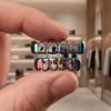 2Pcs/Set Glossy Dental Grills Hip Hop Hollow Teeth Grillz Braces Charm Teeth Grillz  Dental Crown