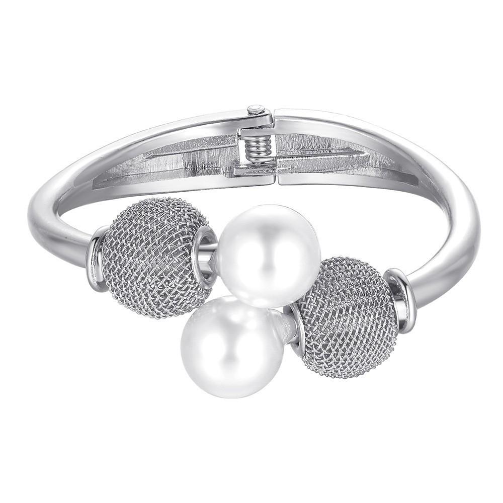 Exaggerated Niche Design Sense Metal Round Bracelet Geometric Personalized Bracelet
