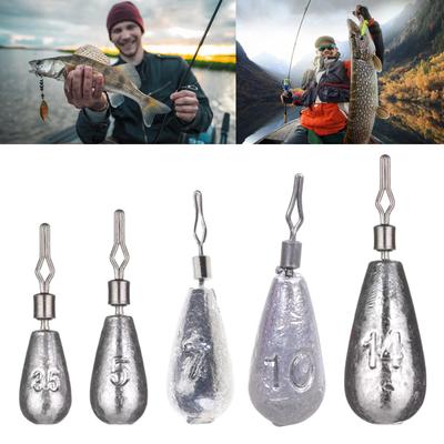 50 Stück Salzwasser Angelbleie Angel Grundbleie Blei Barsch Wurfangelbleie Bleie 360 Grad drehend