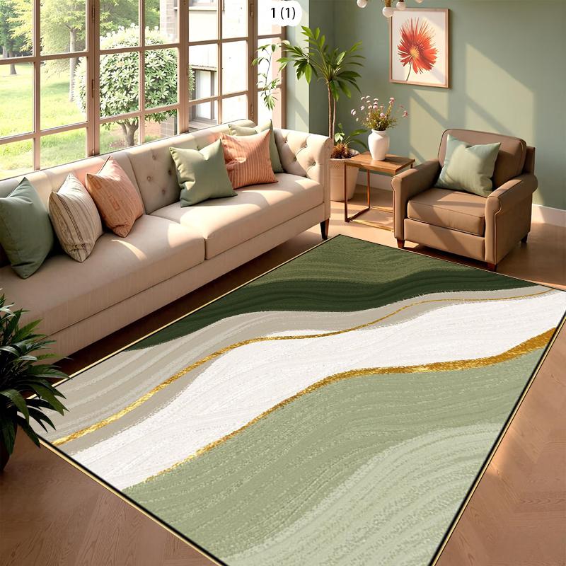 Modern Abstract Pattern Carpet Artistic Home Decor Irregular Geometry Print Mat Soft Non-slip Living Room Bedroom Decor Rug