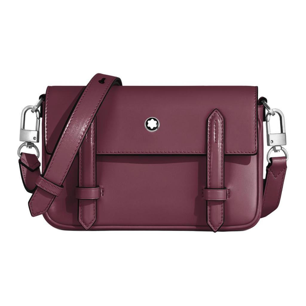 Montblanc Meisterstück Logo Leather Mini Shoulder Bag Women shoulder bag Bordeaux-Red MB199297