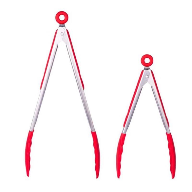 SMVP 12-inch High-Temperature Silicone Tongs