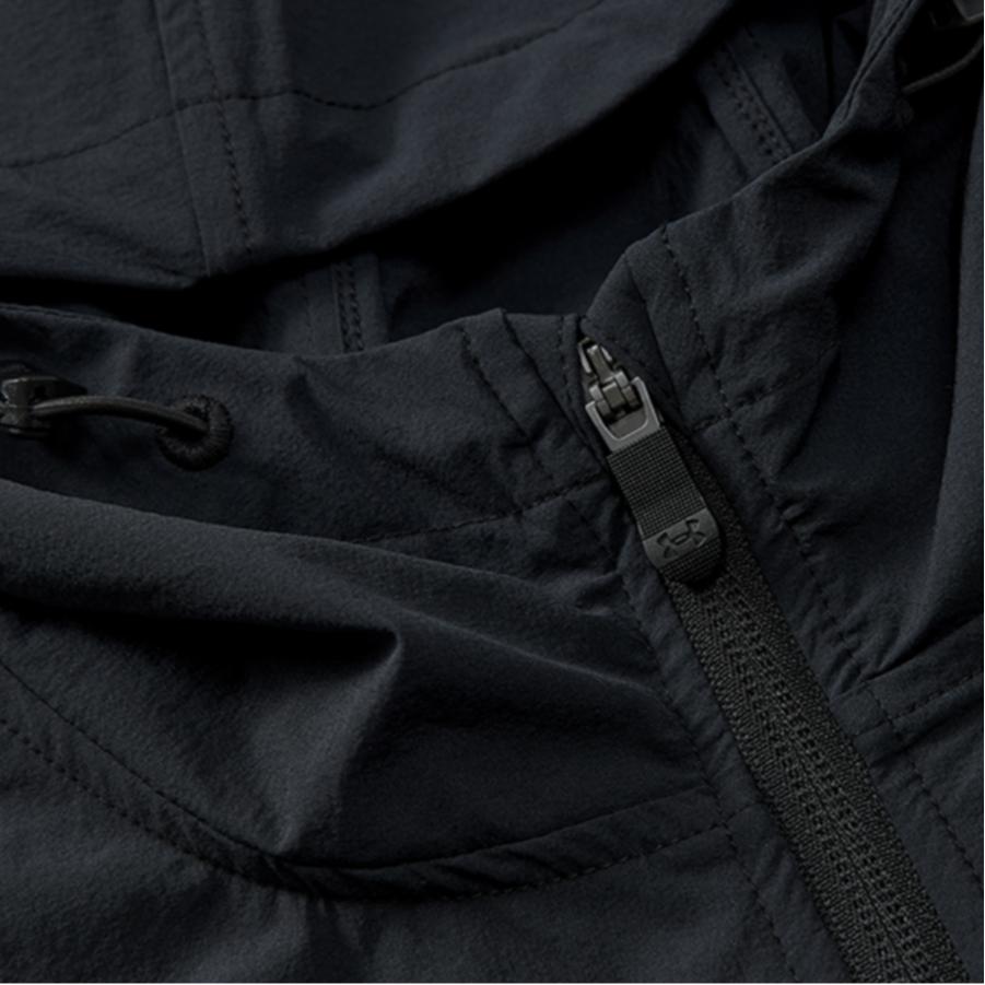 Under Armour Logo Print Long Sleeve Jacket And Mid Waist Long Pants Casual Sports Set Men Sets Black 21600411-001+21600709-001