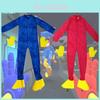 Dětský kostým Huggy Wuggy Poppy Playtime Cosplay Body Jumpsuit Maska Rukavice Pro Unisex