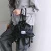 Atil Studio Floral Chiffon Drawstring Mini Backpack _ [Black]
