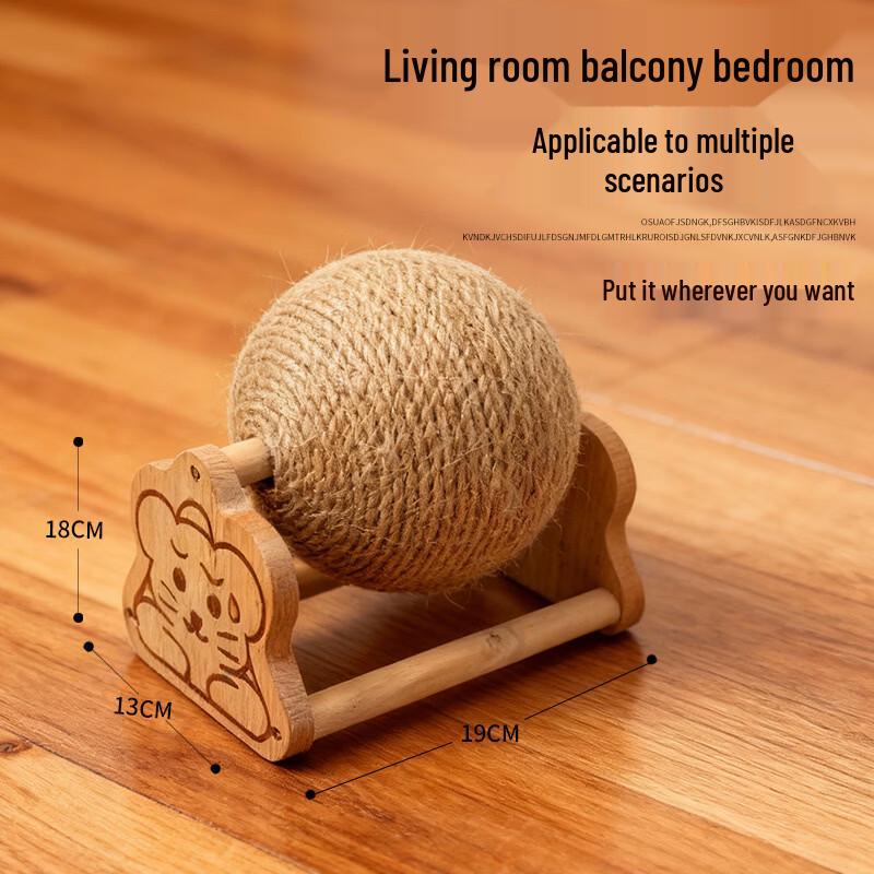 Sisal Cat Scratcher Ball Toy