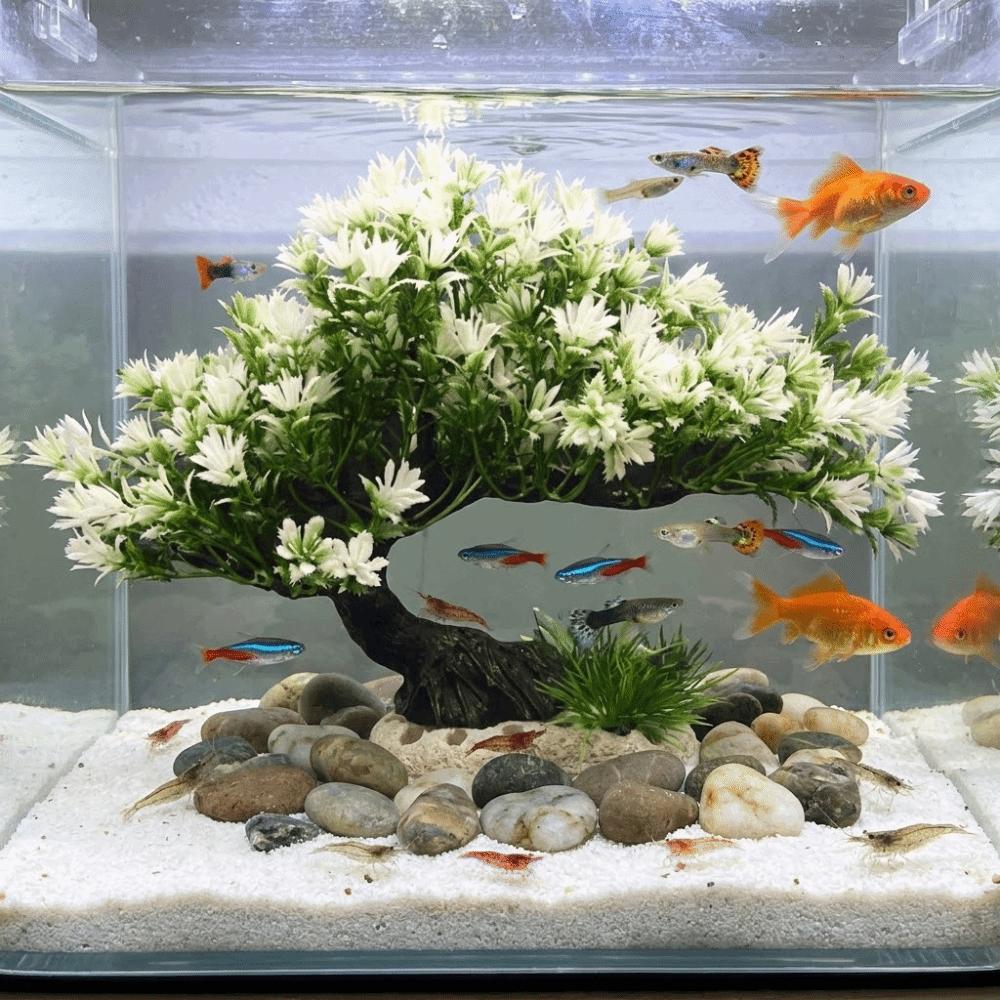 Plastic Simulation Aquatic Plant Natural Look Lifelike Tree Underwater Plants Artificial Welcome Pine Realistic Pine Tree