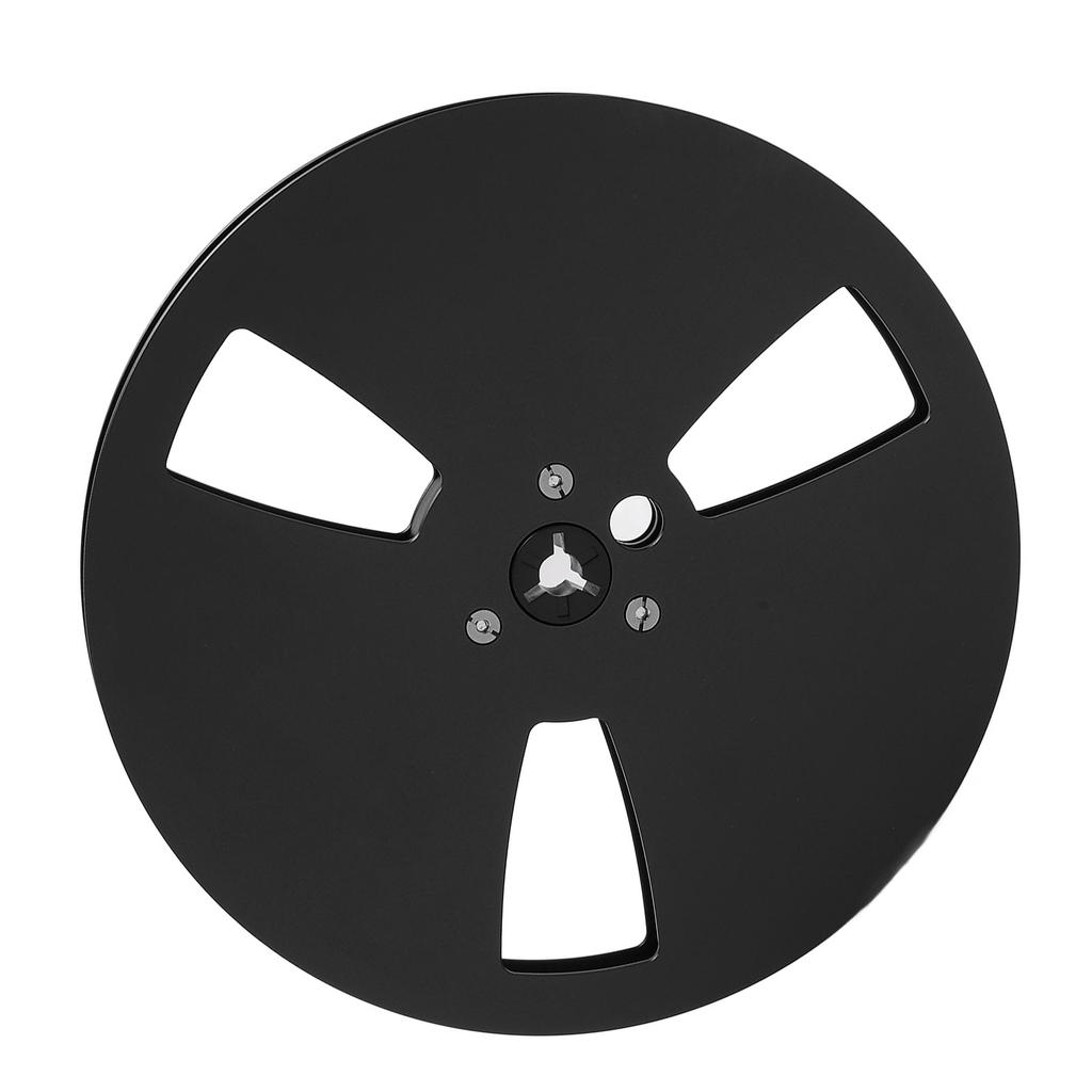 1 4 7 Inch Empty Tape Reel 3 Holes Aluminum Alloy Universal Open Sound Recording Tape Empty Reel for Recording Black