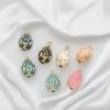 Bohemia Colorful Enamel Pendant Copper Necklace Pendant Chic Easter Egg Crystal Pendant  Ladies