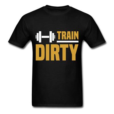 Train Dirty Gym Workout Shirt Inspirationszitat T-Shirt motivierendes T-Shirt